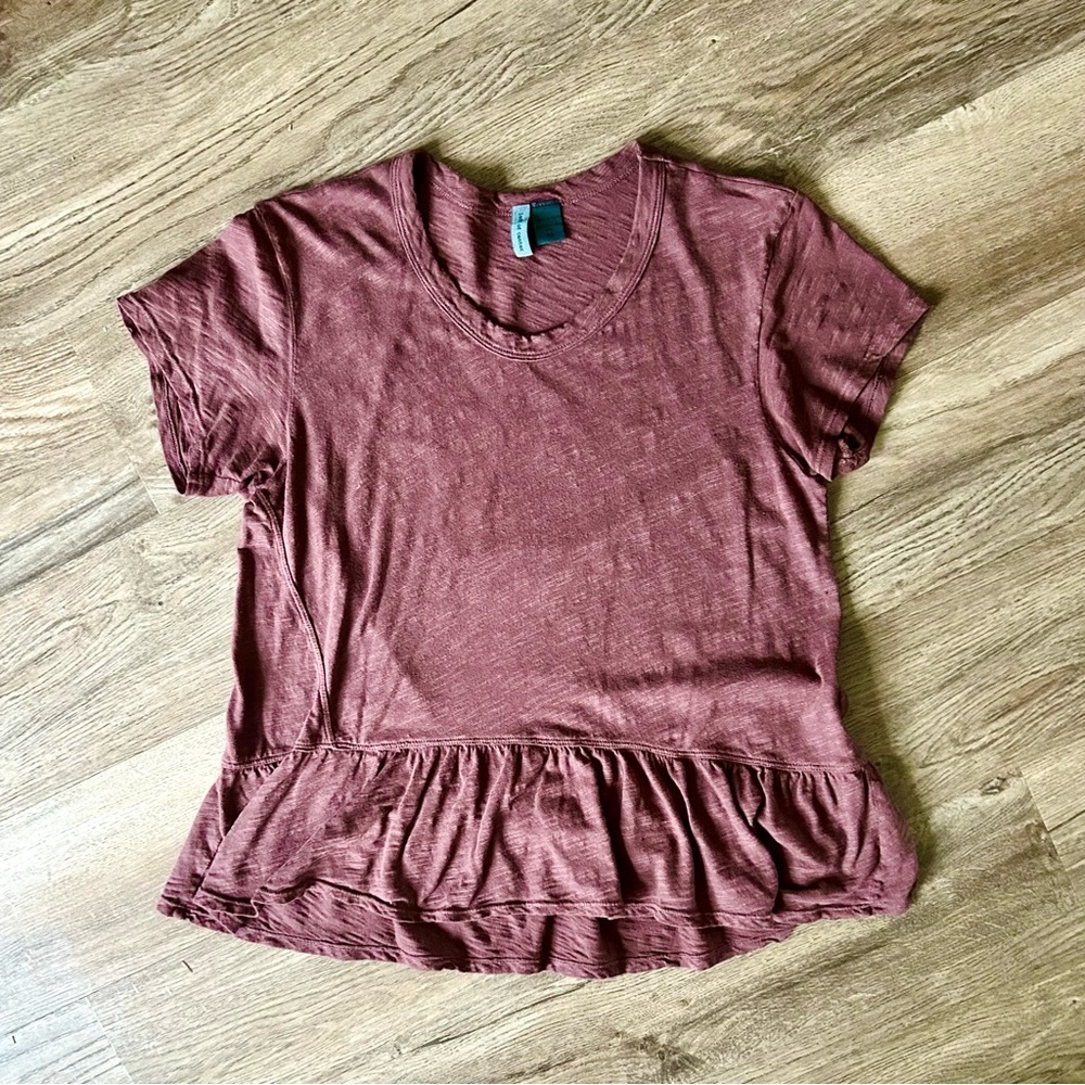 BOGO | Anthropologie Left of Center Peplum Tee - XS